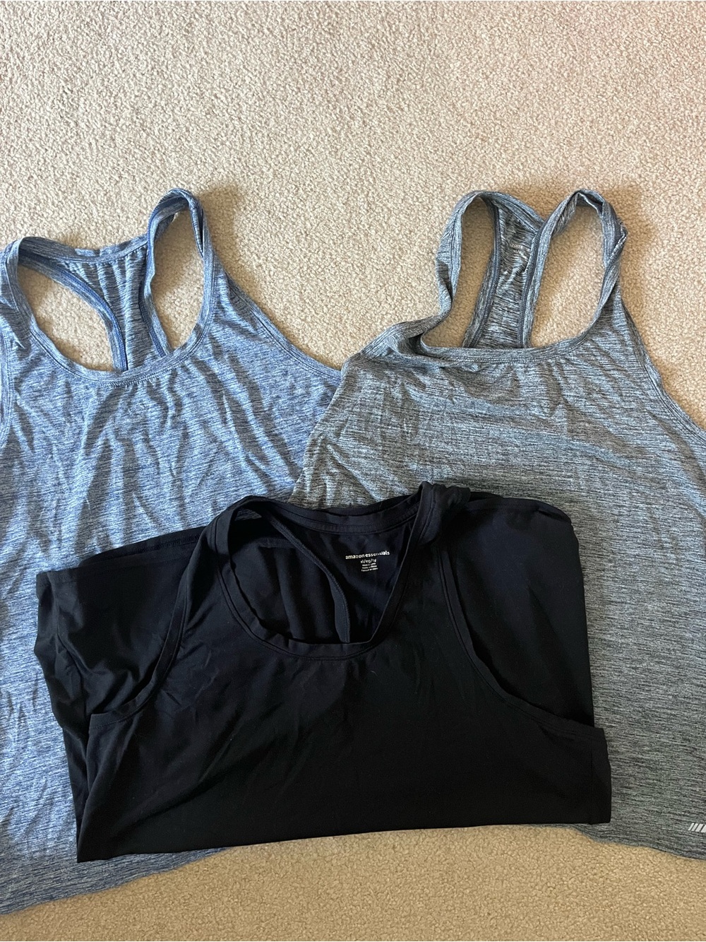 Lot of 3 XL Amazon Essentials Racerback Tank Tops